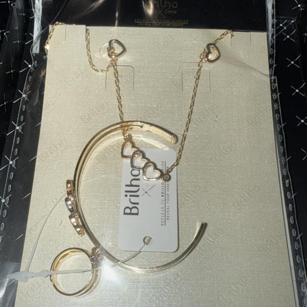 Kids Gold Heart Jewelry Setchildrens fashion jewelry set gold filled